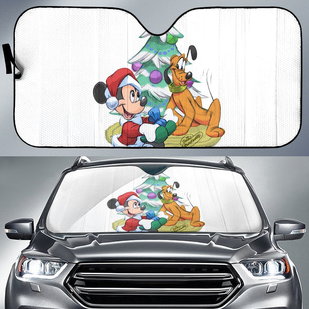 Mice & Pluto Christmas Auto Car Sun Shade Gift Ideas 2022