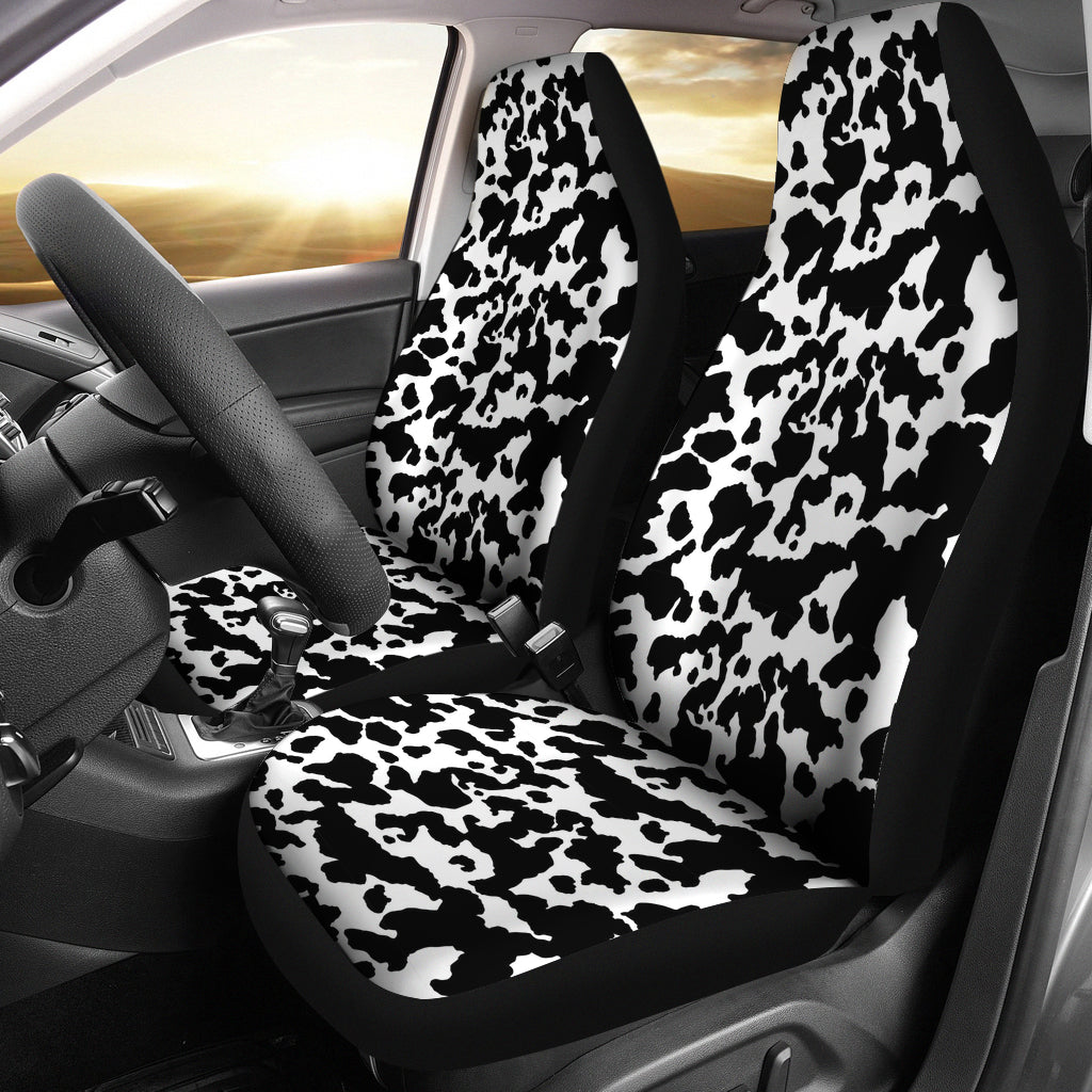 Cow Art Print Car Seat