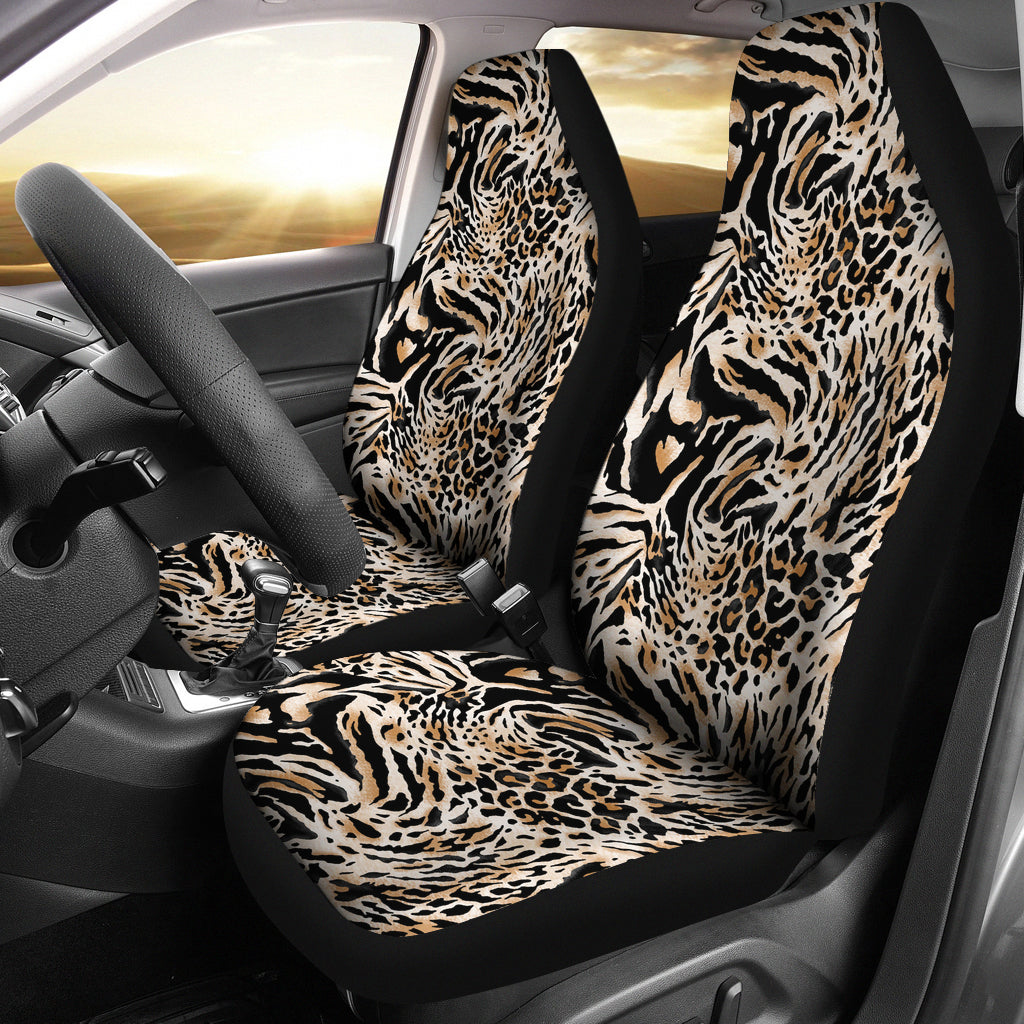 Cheetah Art Print Car Seat Covers