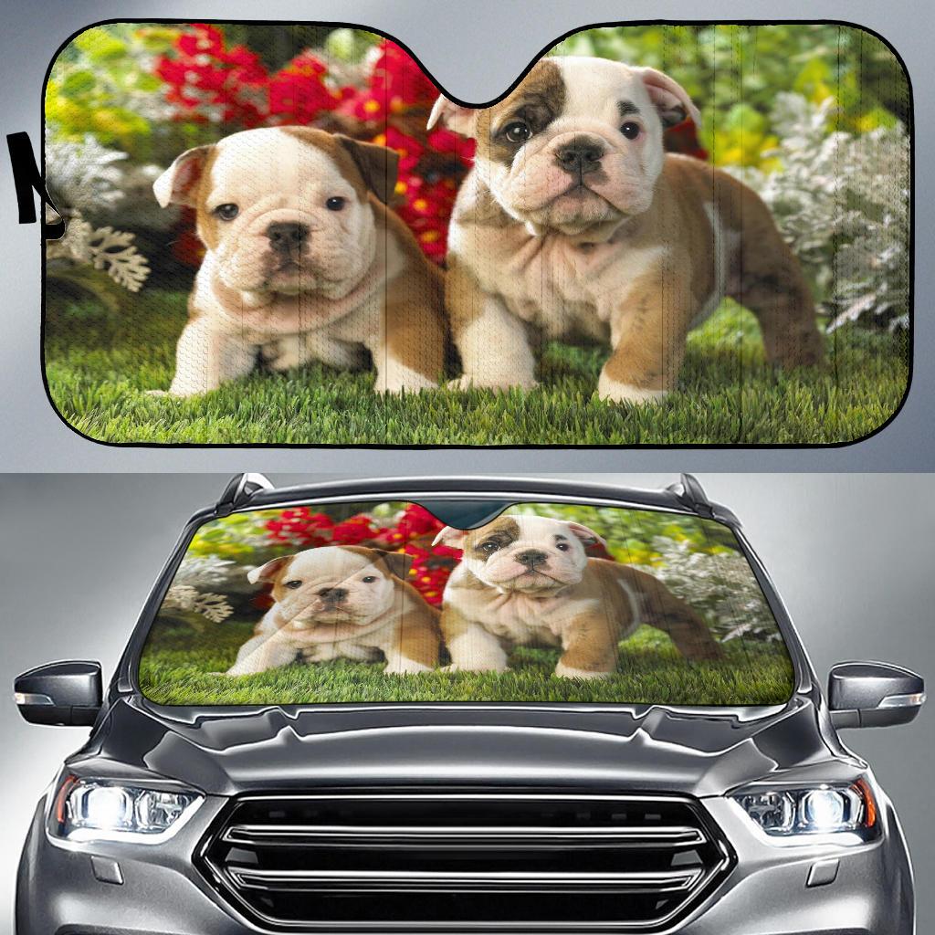 Baby Bull Dog Puppy Cute Car Sun Shade Gift Ideas 2022