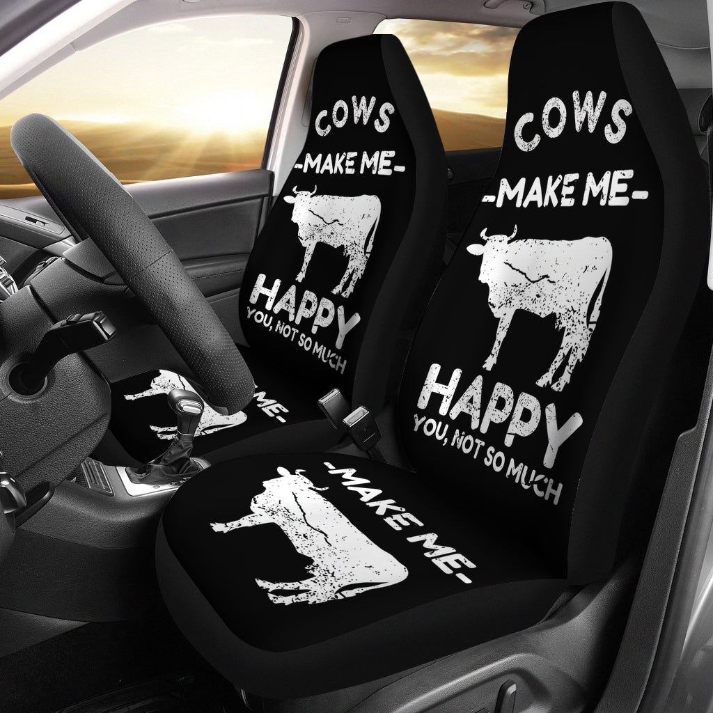 Cow Make Happy Car Seat Covers