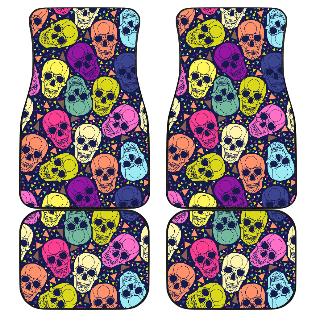 Pattern Sugar Skull 4 Car Mats