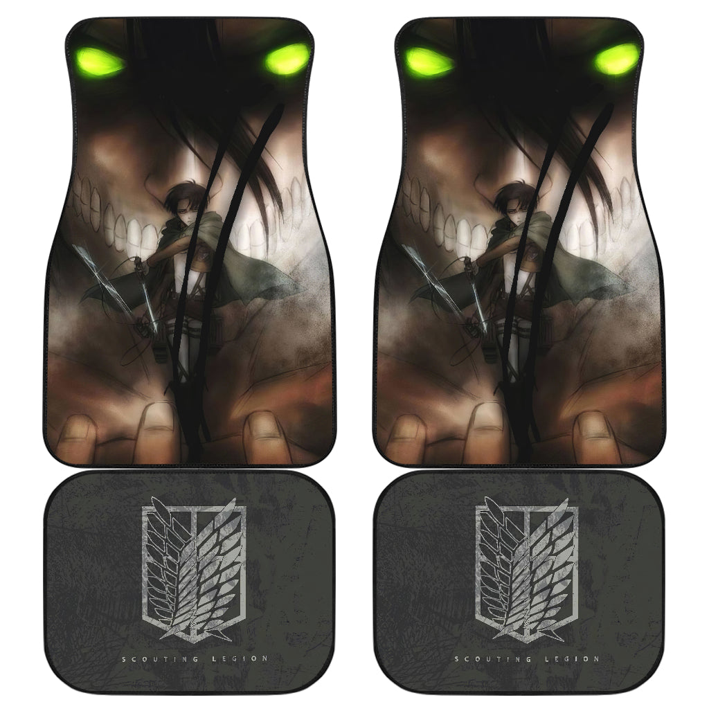 Attack On Titan 8 Anime Car Floor Mats Custom Car Accessories Car Decor 2022