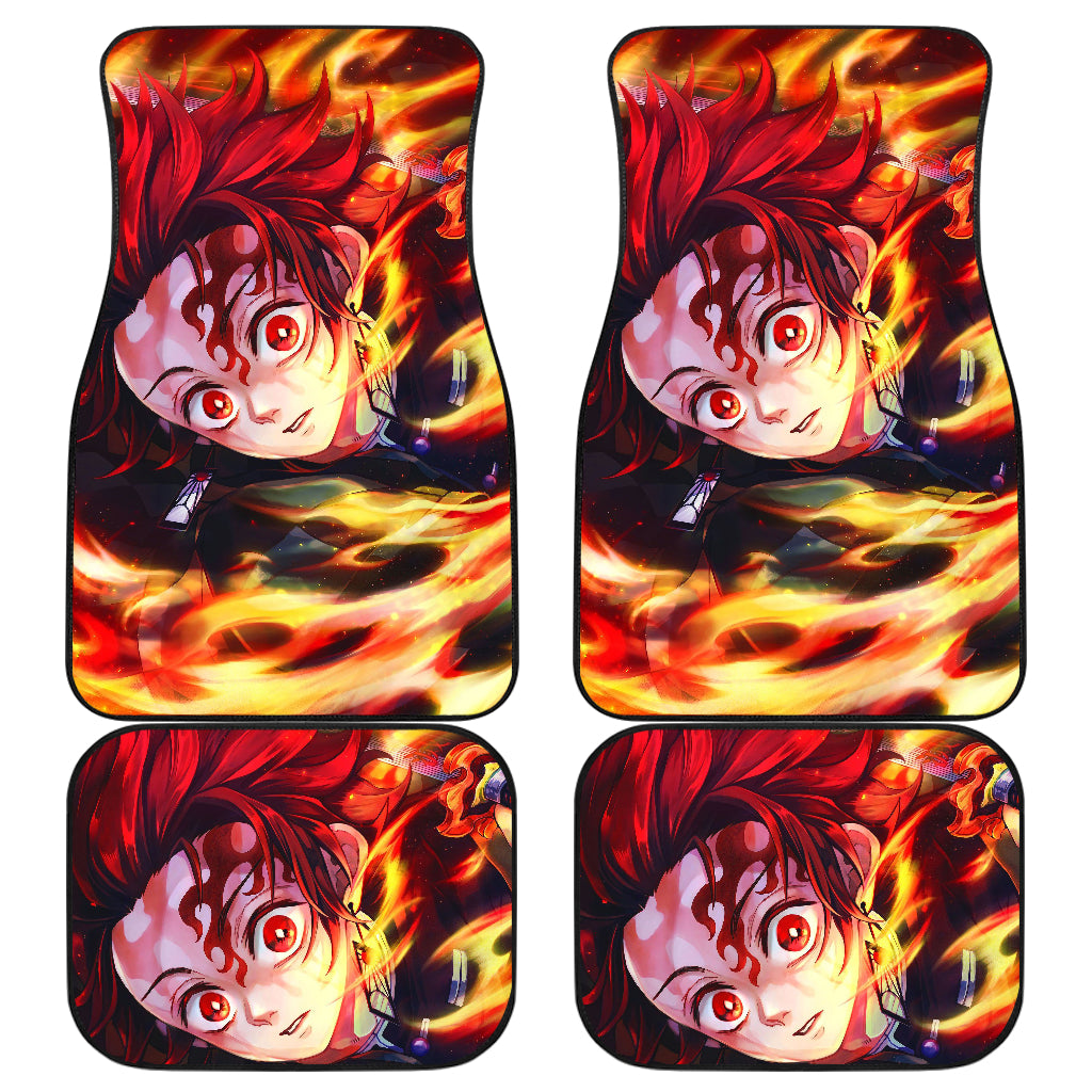 Tanjiro Kamado Demon Slayer Uniform 1 Anime Car Floor Mats Custom Car Accessories Car Decor 2022