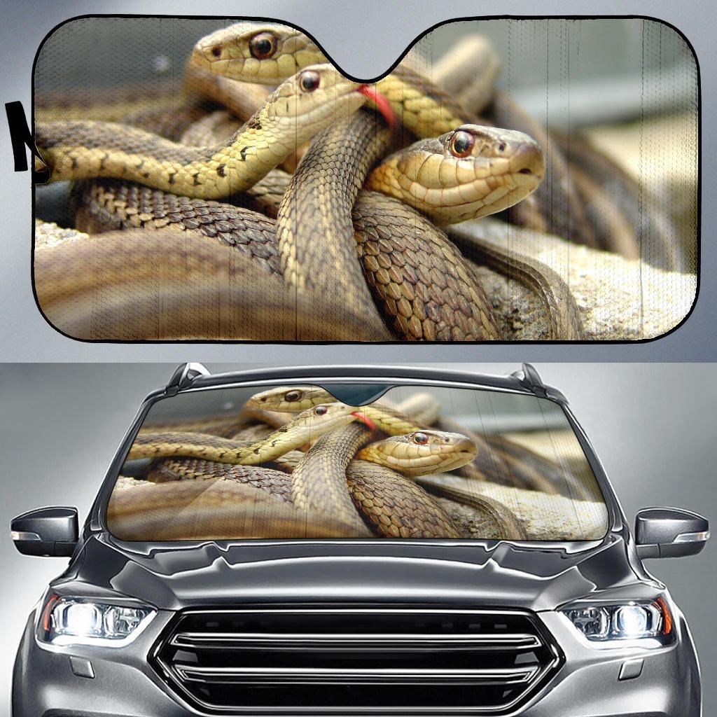 Snakes Closeup Hd Car Sun Shade Gift Ideas 2022