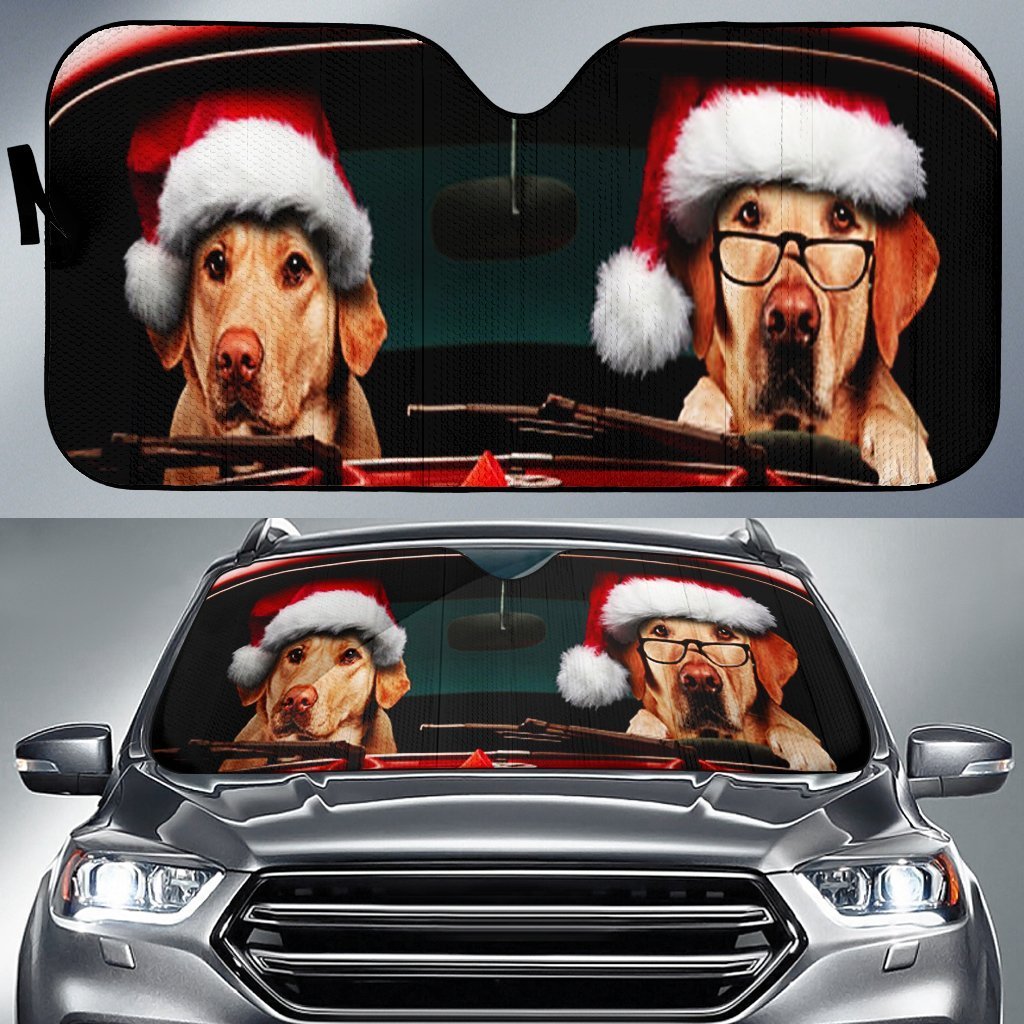 Dog Driving Christmas Funny Auto Sun Shades Amazing Best Gift Ideas 2022