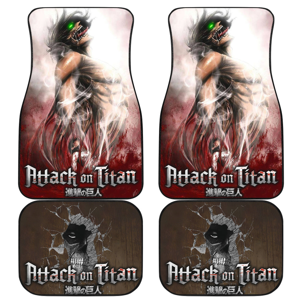 Attack On Titan 3 Anime Car Floor Mats Custom Car Accessories Car Decor 2022