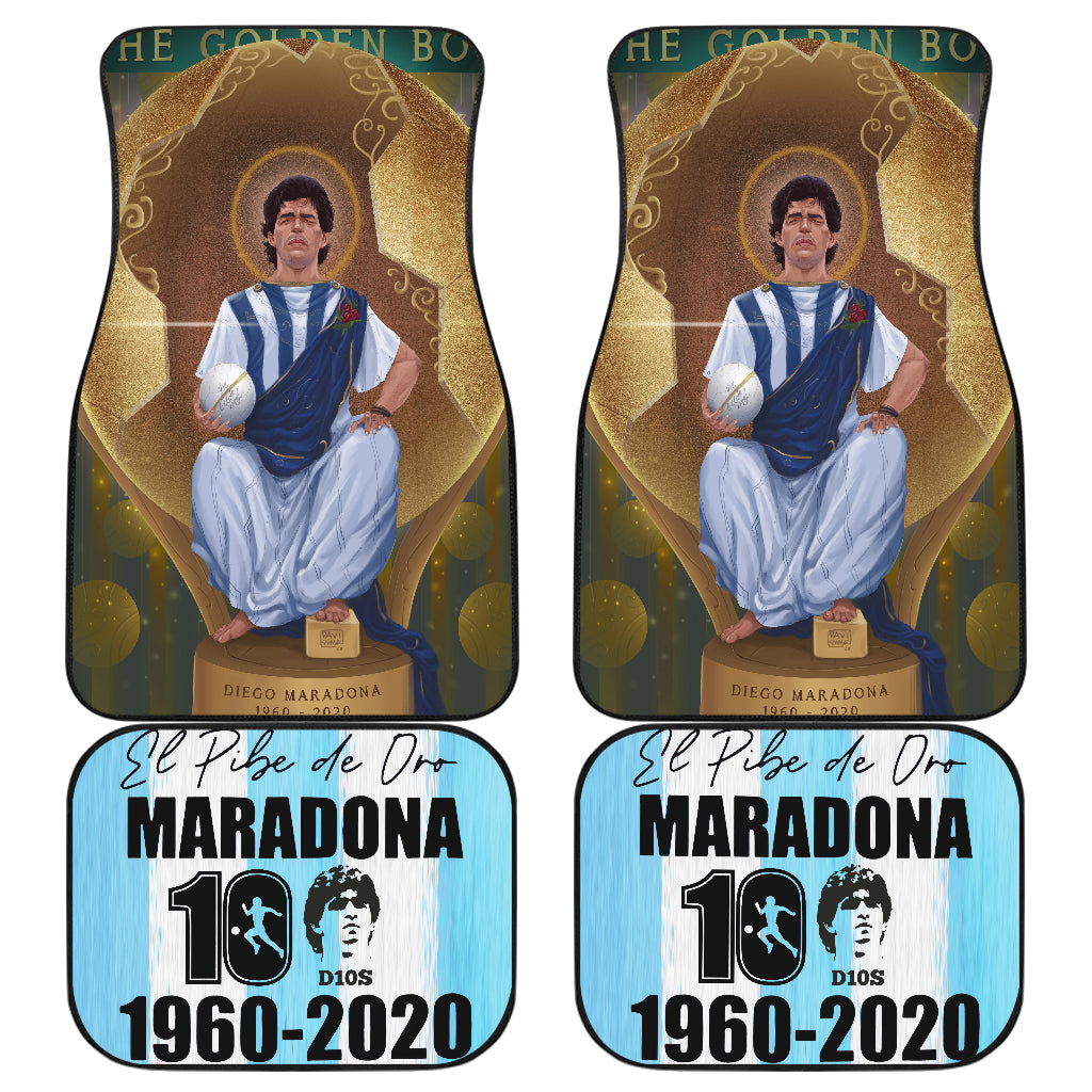 Diego Armando Maradona 10 Rip 1969 2022 8 Car Floor Mats Custom Car Accessories Car Decor 2022