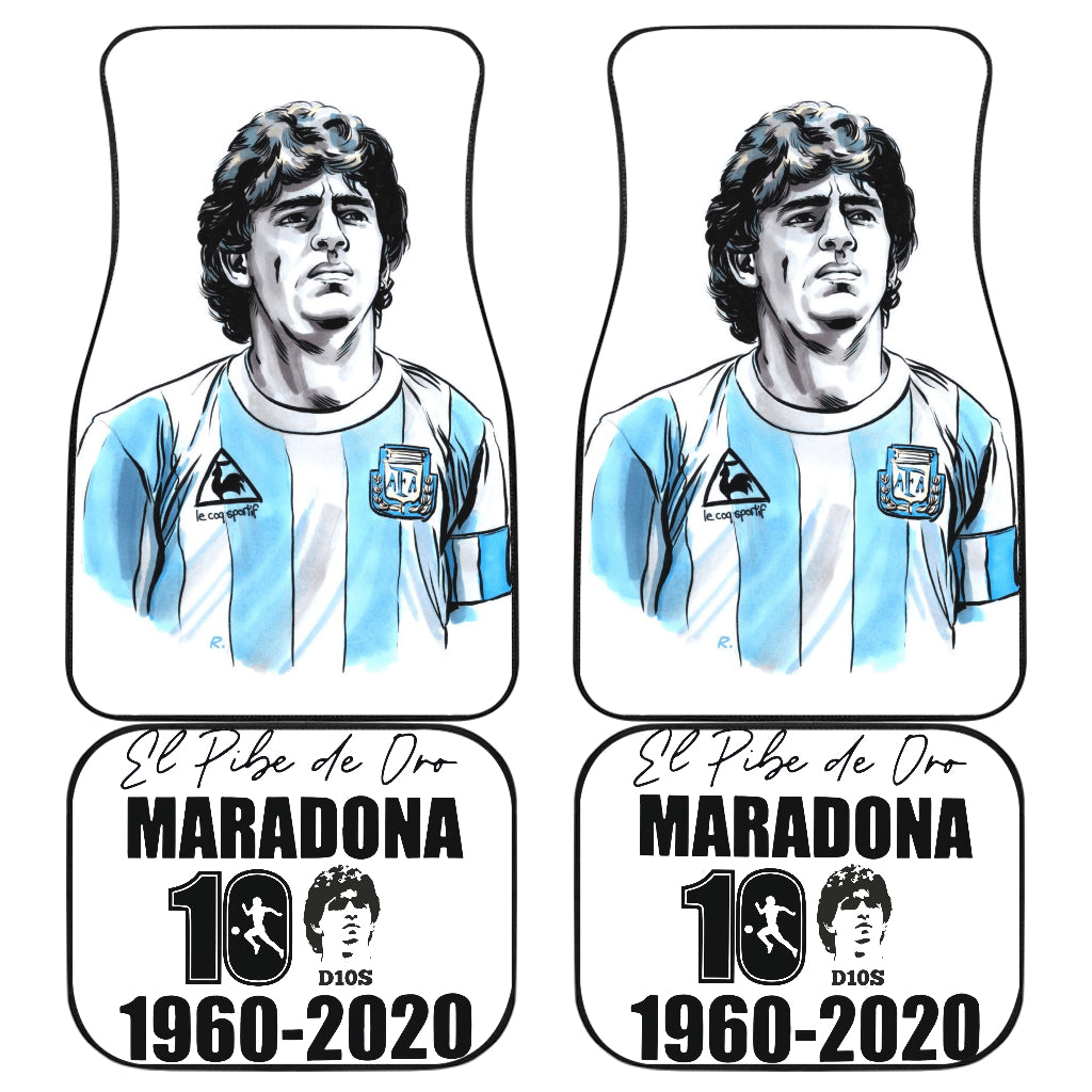 Diego Armando Maradona 10 Rip 1969 2022 12 Car Floor Mats Custom Car Accessories Car Decor 2022