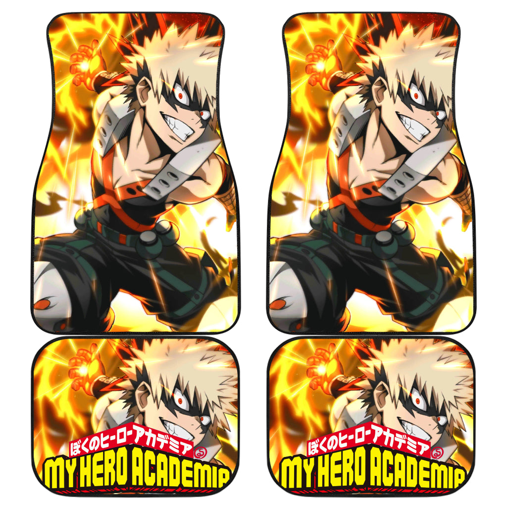 Bakugo Katsuki 4 Anime Car Floor Mats Custom Car Accessories Car Decor 2022