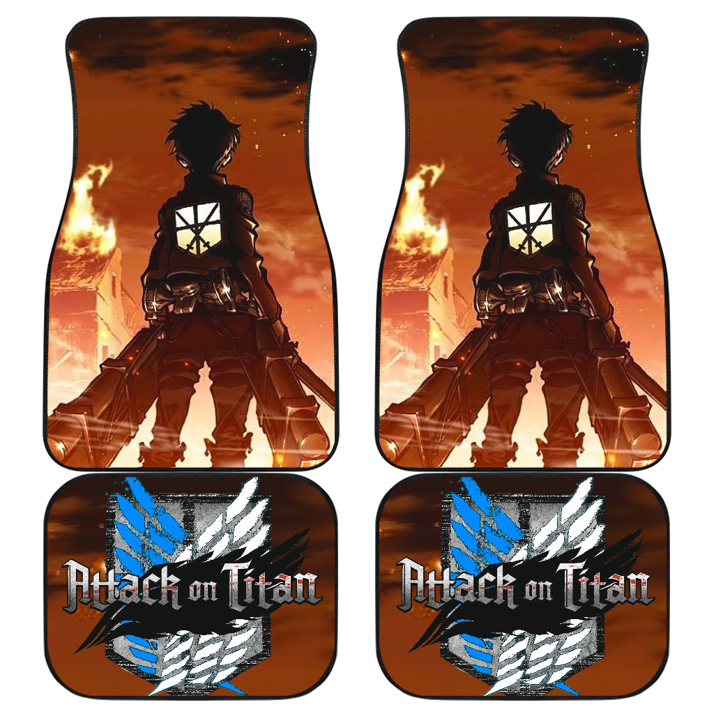 Attack On Titan 32 Anime Car Floor Mats Custom Car Accessories Car Decor 2022