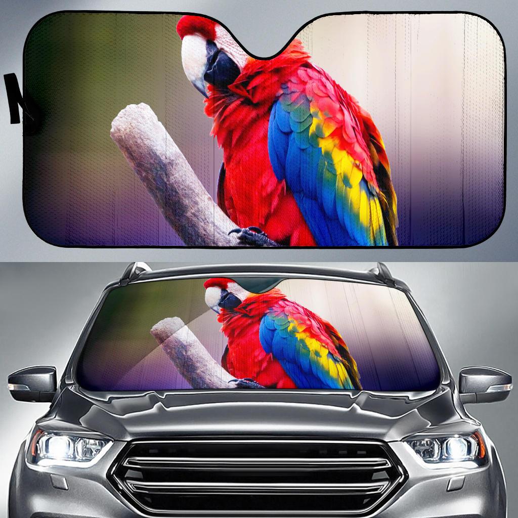 Parrot Colorful Hd 4K Car Sun Shade Gift Ideas 2022