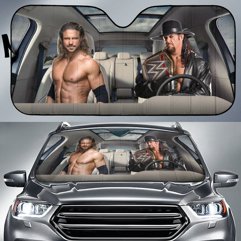 The Undertaker Vs John Morrison Wwe Driving Auto Sun Shade