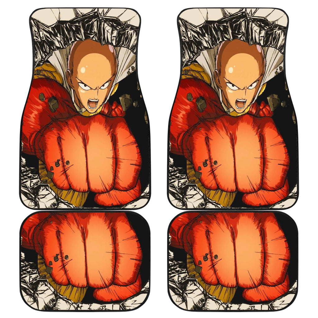 Saitama Punch Man 12 Car Floor Mats Custom Car Accessories Car Decor 2022