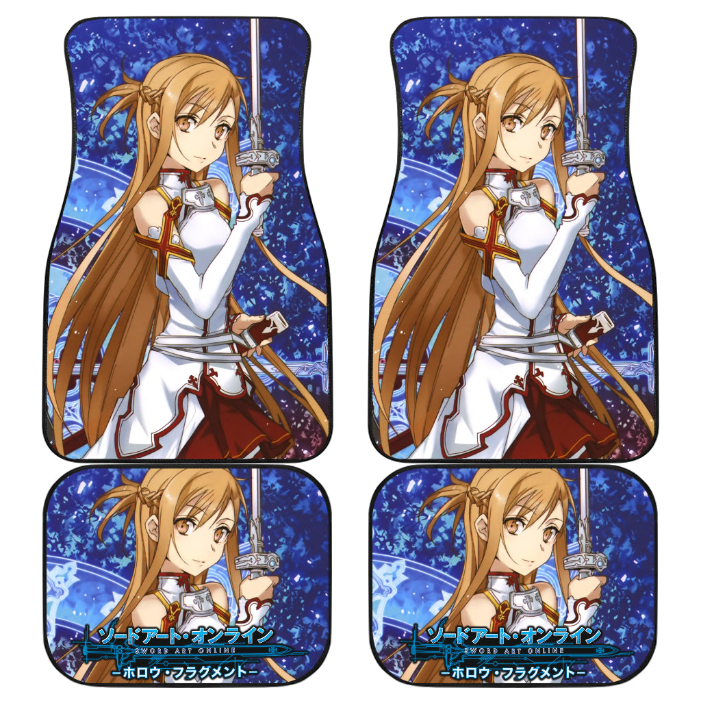 Asuna Sword Art Online 3 Car Floor Mats Custom Car Accessories Car Decor 2022