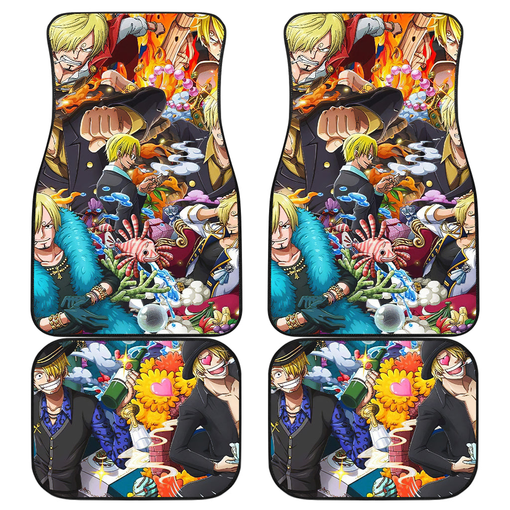 Sanji One Piece Car Floor Mats Custom Car Accessories Car Decor 2022