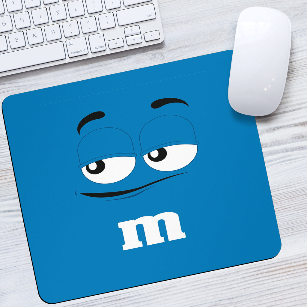 Chocolate M&M Blue Mouse Pads Office Decor Office Gift 2021