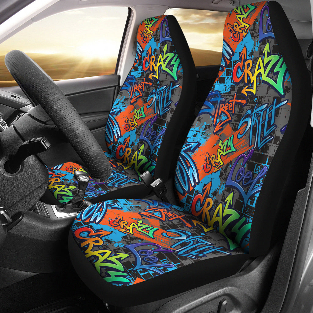 Abstract Graffiti Car Seat Covers