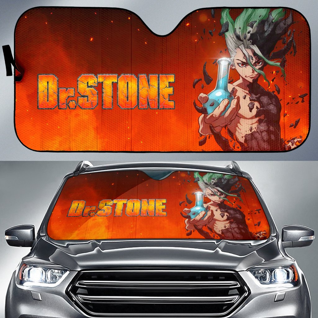 Dr Stone Cool Senku Auto Sunshade Anime 2022 Amazing Best Gift Ideas 2022