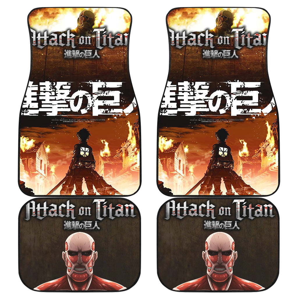 Attack On Titan 1 Anime Car Floor Mats Custom Car Accessories Car Decor 2022