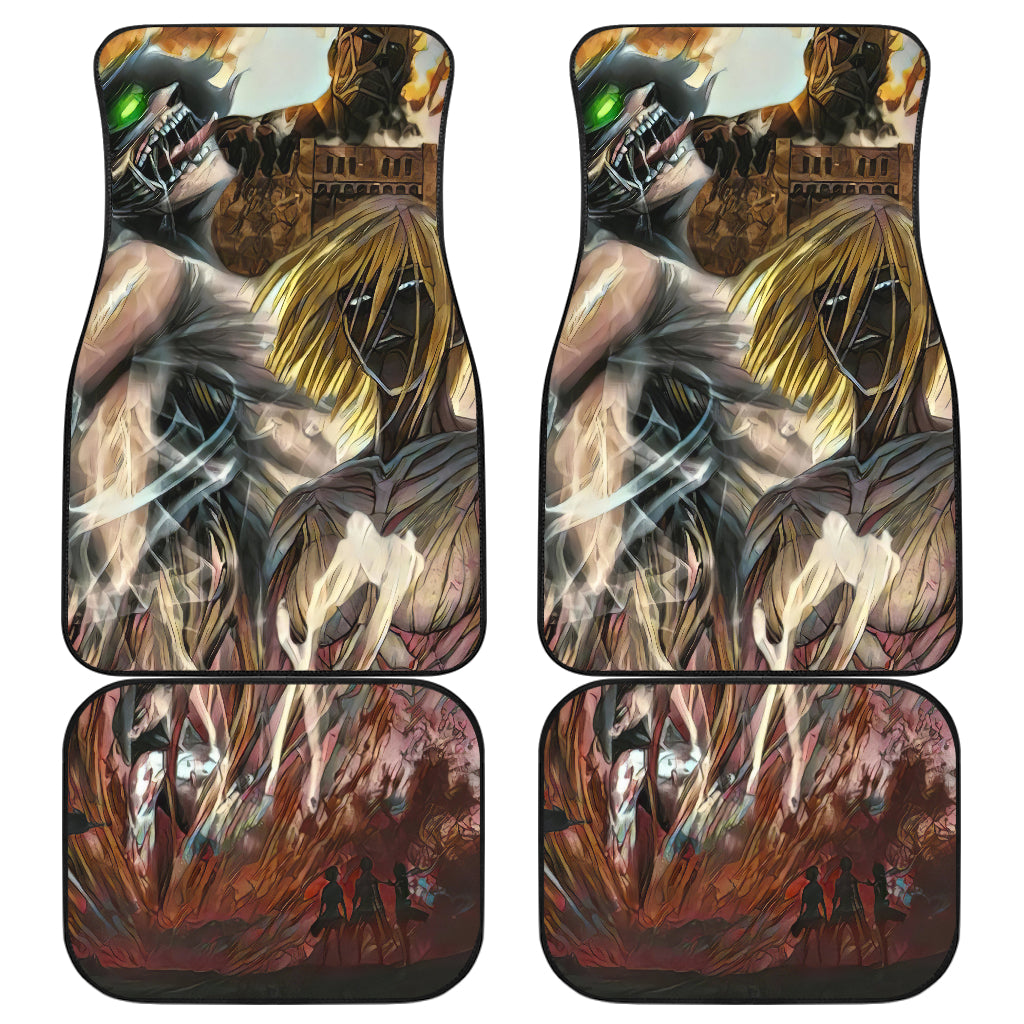 Attack On Titan 23 Anime Car Floor Mats Custom Car Accessories Car Decor 2021