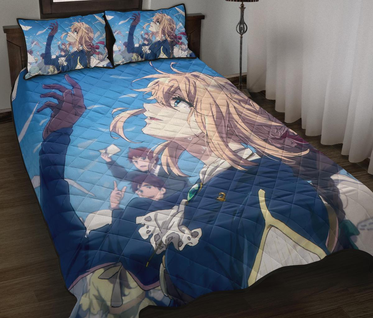 Violet Evergarden 6 Anime Quilt Bed Set Pillow Case Amazing Decor Gift Ideas