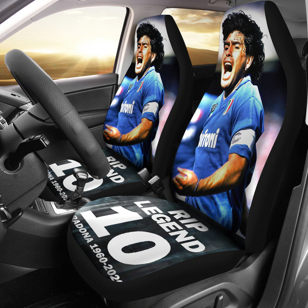 2021 New Rip Legend Diego Armando Maradona 10 Rip 1969 2022 Car Seat Covers Gift For Fooball