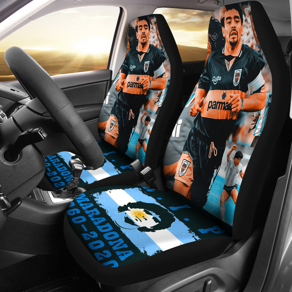 R.I.P Diego Armando Maradona 10 Rip 1969 2022 Car Seat Covers Gift For Fooball