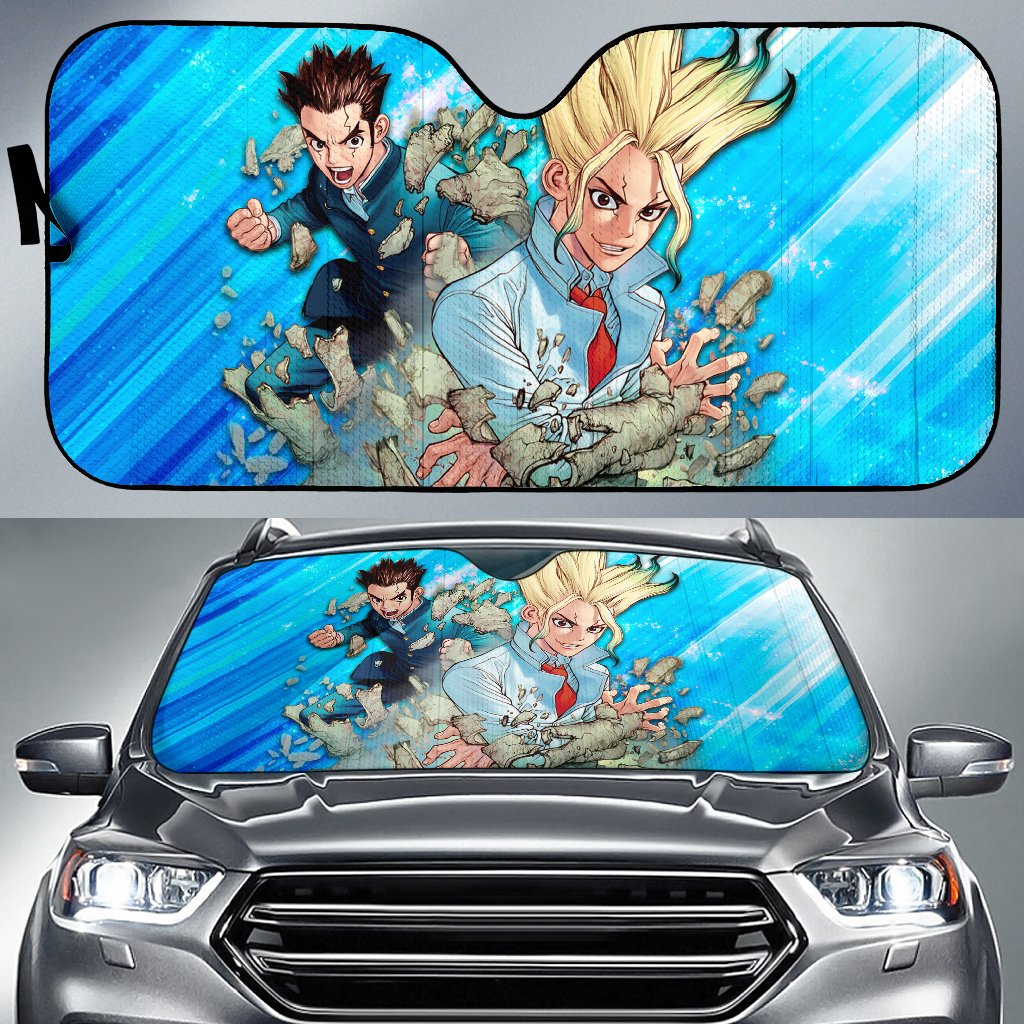 Dr Stone Hd Auto Sunshade Anime 2022 Amazing Best Gift Ideas 2022