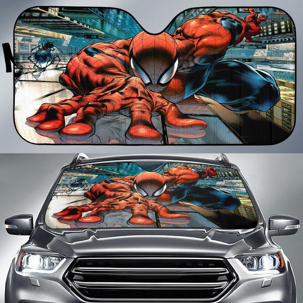 Spiderman New York City Car Sun Shades Amazing Best Gift Ideas 2022