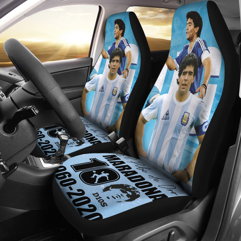 2021 Legend Diego Armando Maradona 10 Rip 1969 2022 Car Seat Covers Gift For Fooball