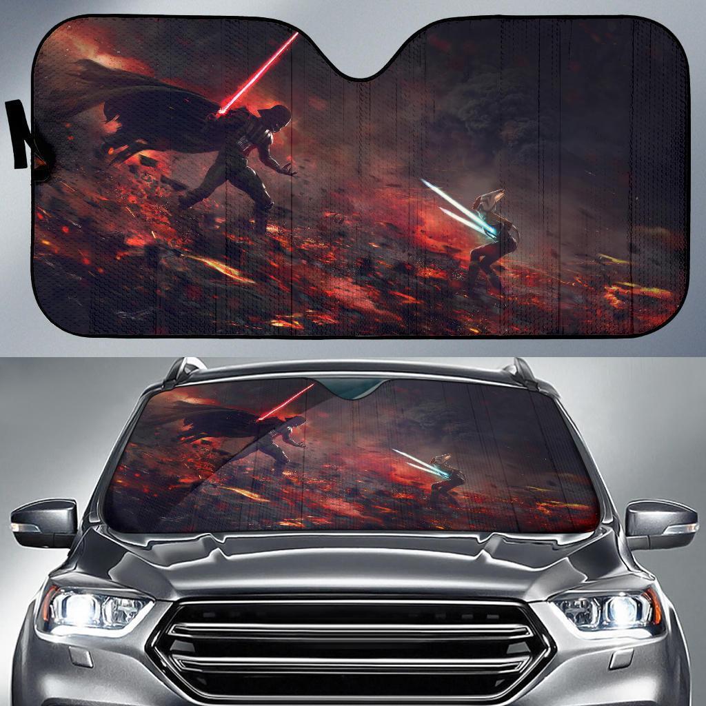 Asoka Tano Vs Darth Vader Car Sun Shades Amazing Best Gift Ideas 2021