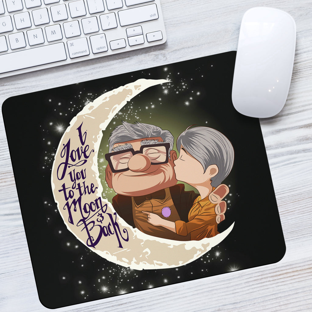 Up movie couple love to the moon Mouse Pad