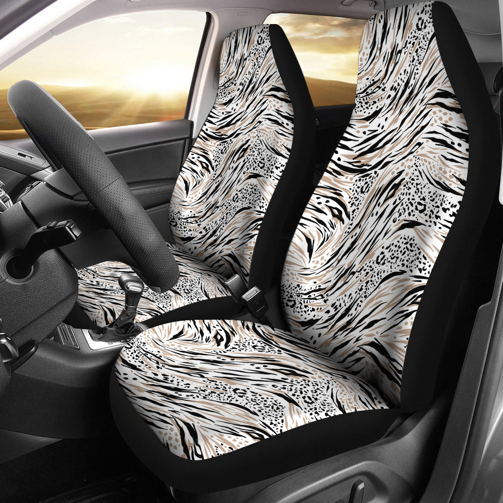 Zebra Pattern Art Seat Covers