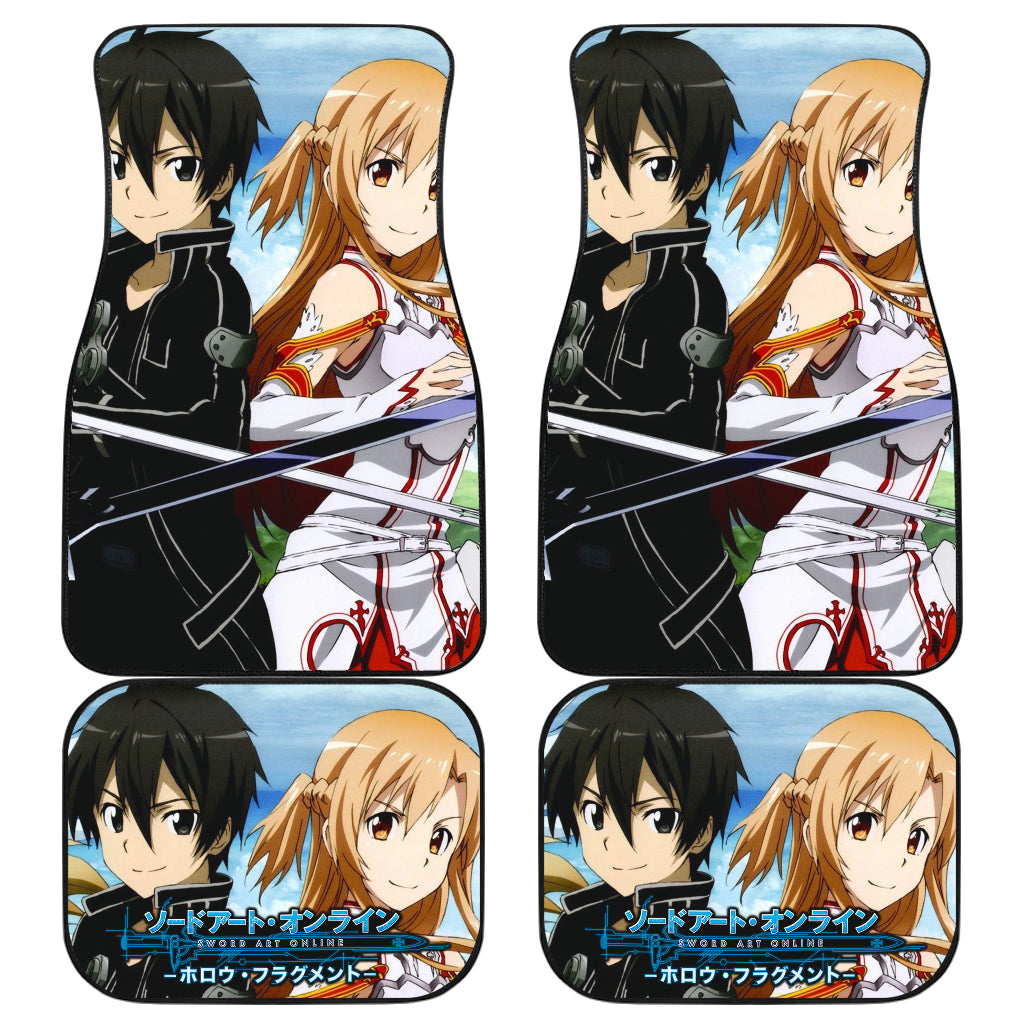 Sword Art Online Anime 8 Car Floor Mats Custom Car Accessories Car Decor 2022