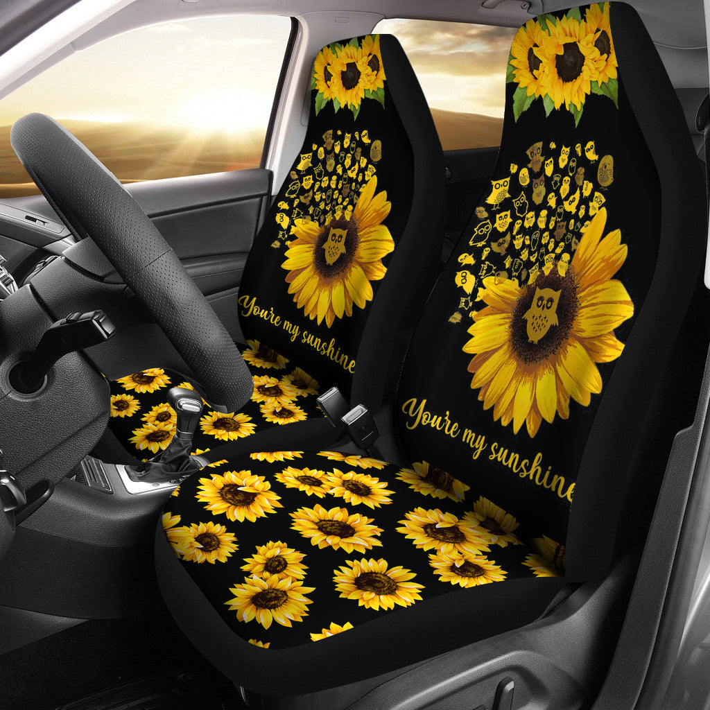 Sunflower Owl You Are My Sunshine Car Seat Covers