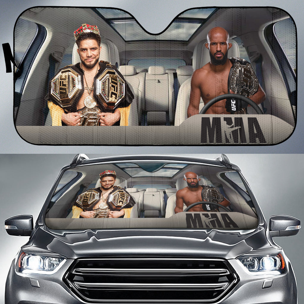 Demetrious Johnson Vs Henry Cejudo Mma Driving Auto Sun Shade