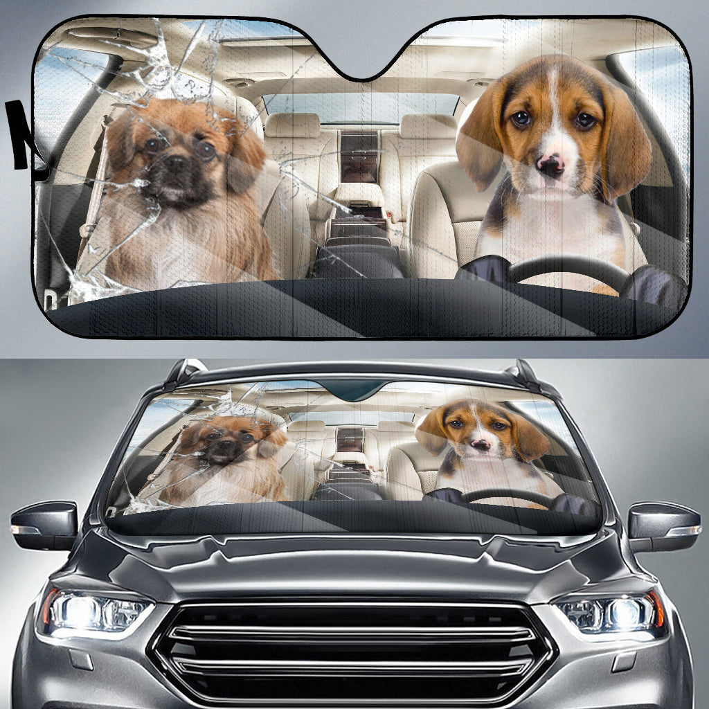 Beagle Car Auto Sunshade