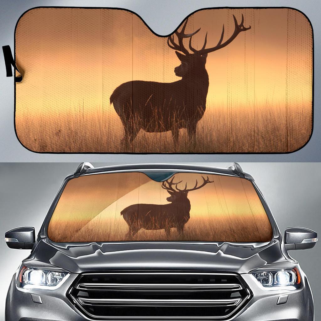 Deer Silhouette Hd Car Sun Shade Gift Ideas 2022