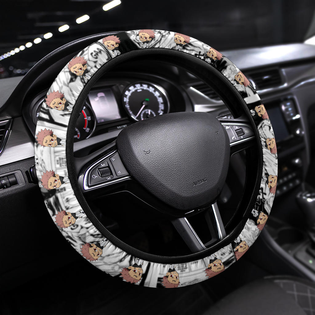 Sukuna Jujutsu Kaisen Anime Custom Car Steering Wheel Cover