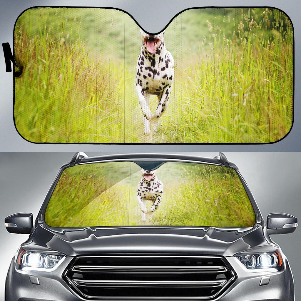 Dalmatian Breed Dog Hd Car Sun Shade Gift Ideas 2022