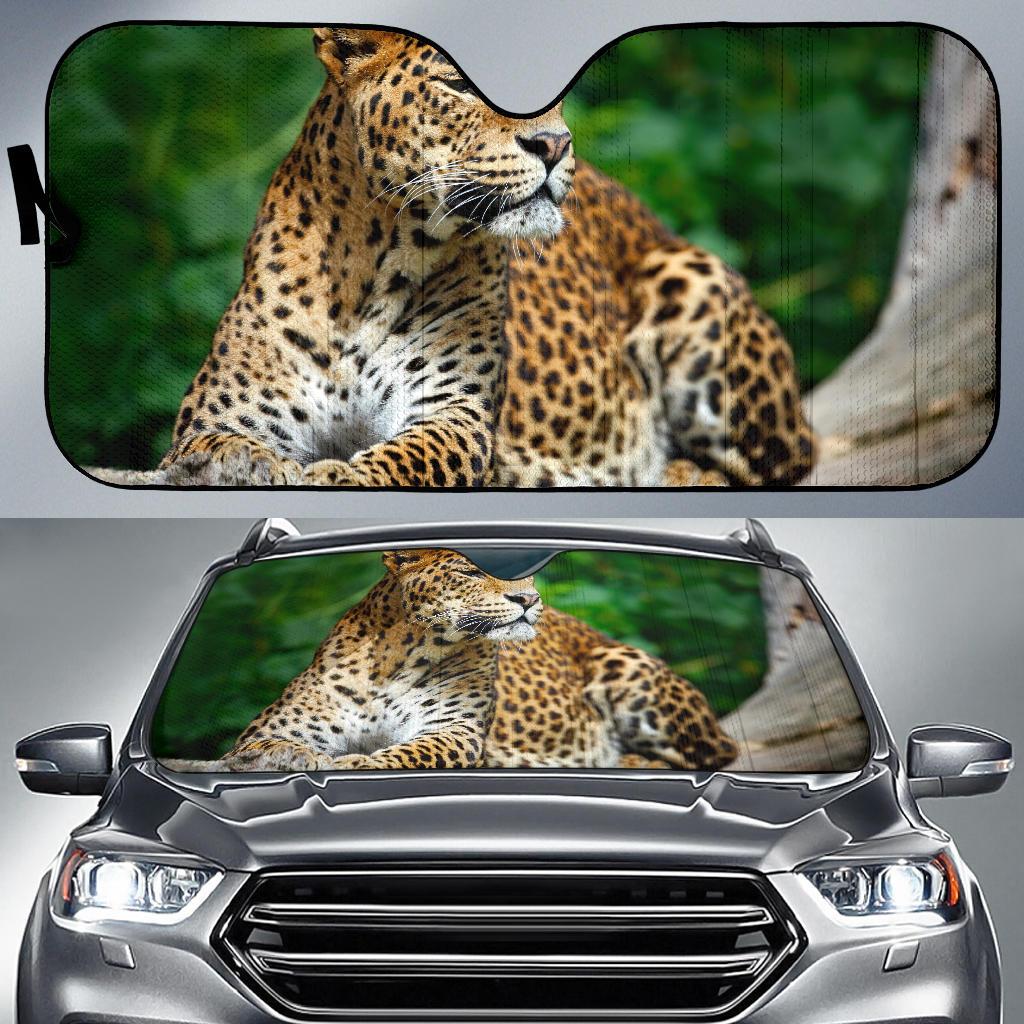 Leopard Wildlife Hd 4K Car Sun Shade Gift Ideas 2022