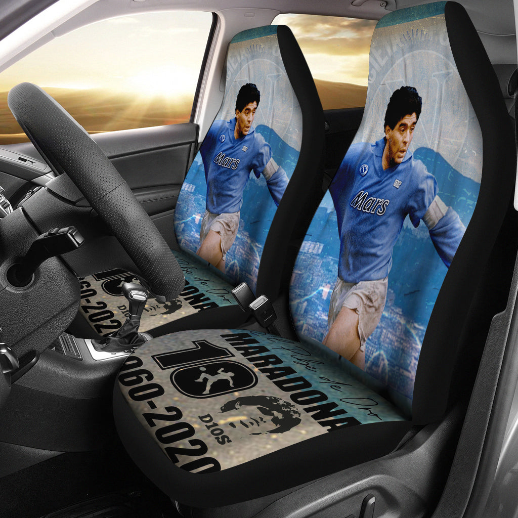 Young Diego Armando Maradona 10 Rip 1969 2022 Car Seat Covers Gift For Fooball