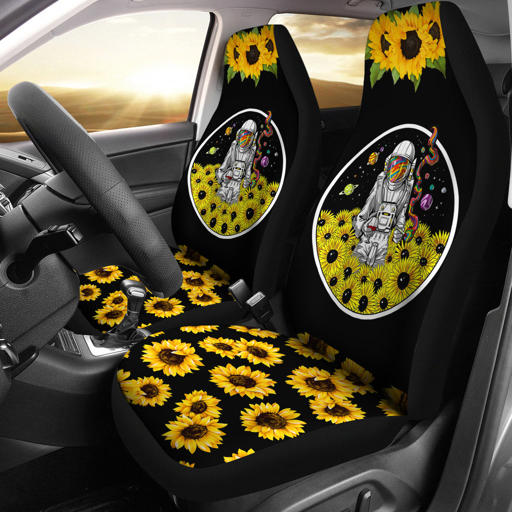 Astronaut Space Sunflowers Seat Covers