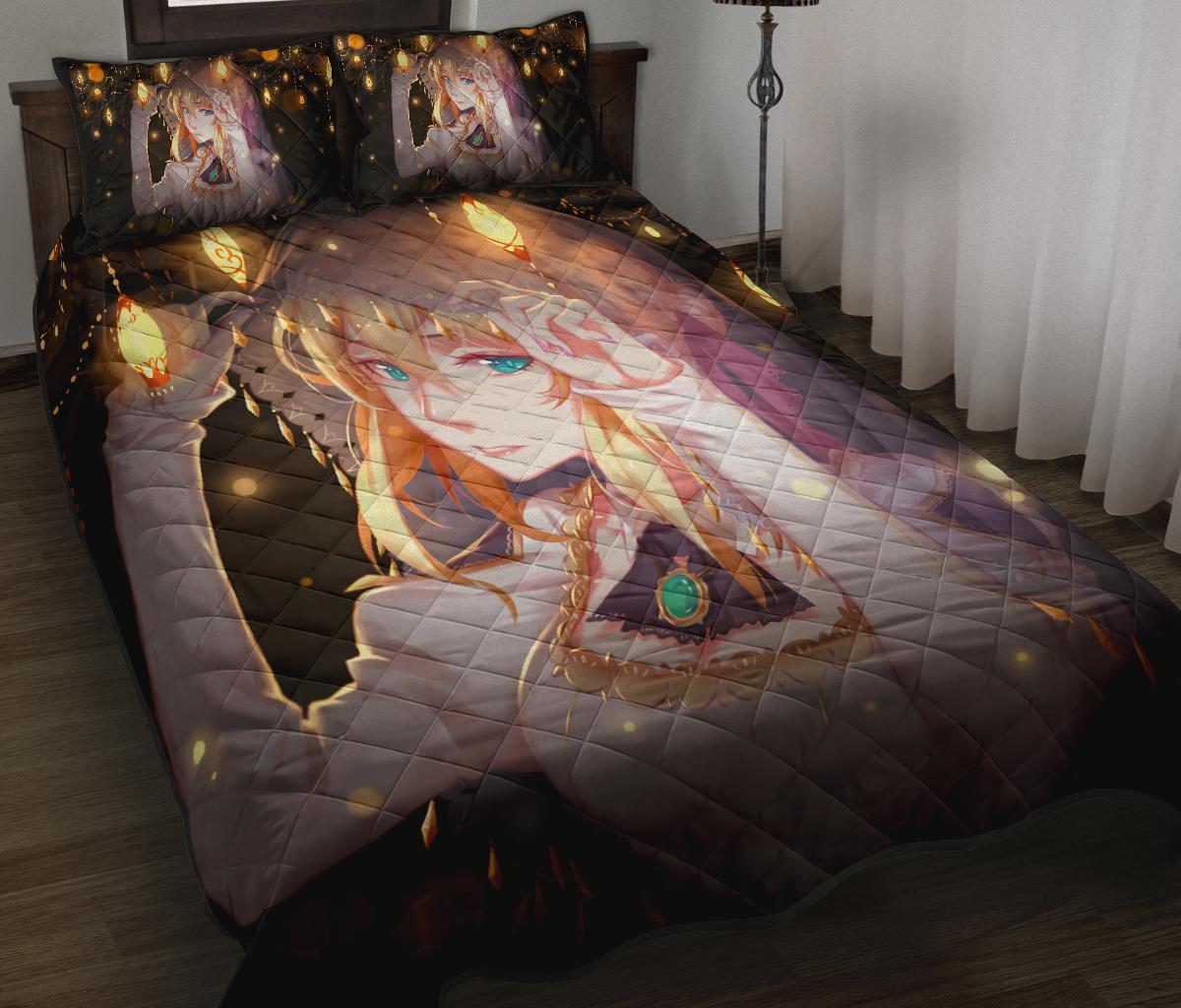 Violet Evergarden 7 Anime Quilt Bed Set Pillow Case Amazing Decor Gift Ideas