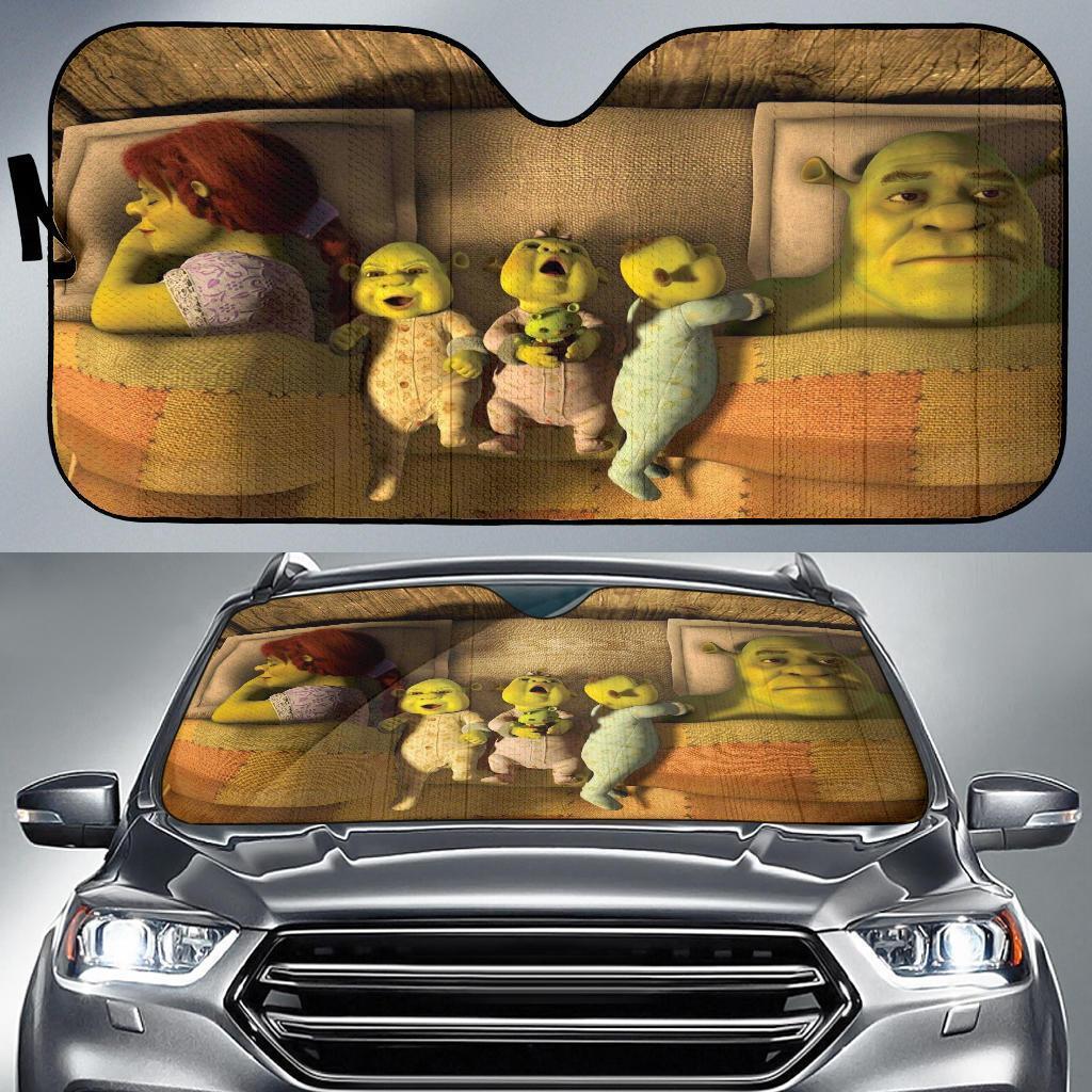 Shrek Family Auto Sun Shades Amazing Best Gift Ideas 2022