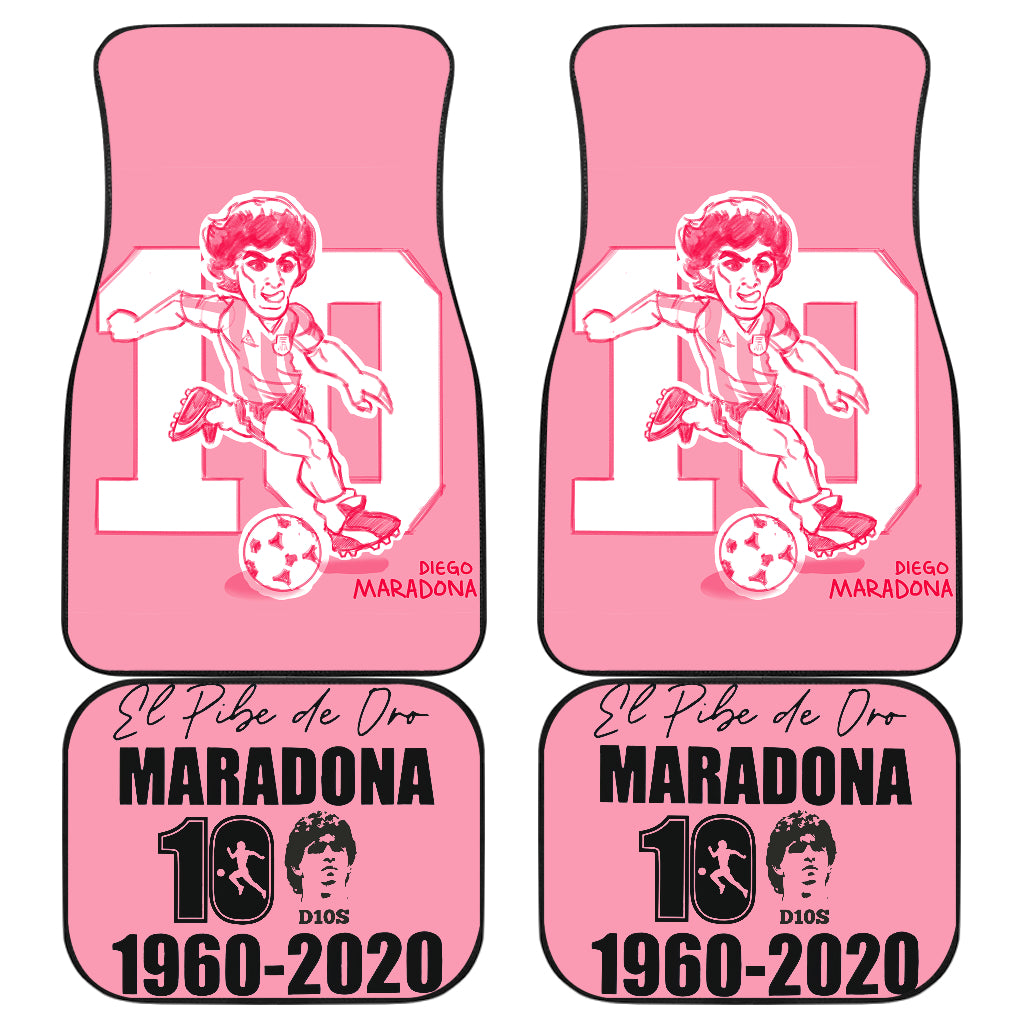 Diego Armando Maradona 10 Rip 1969 2022 6 Car Floor Mats Custom Car Accessories Car Decor 2022