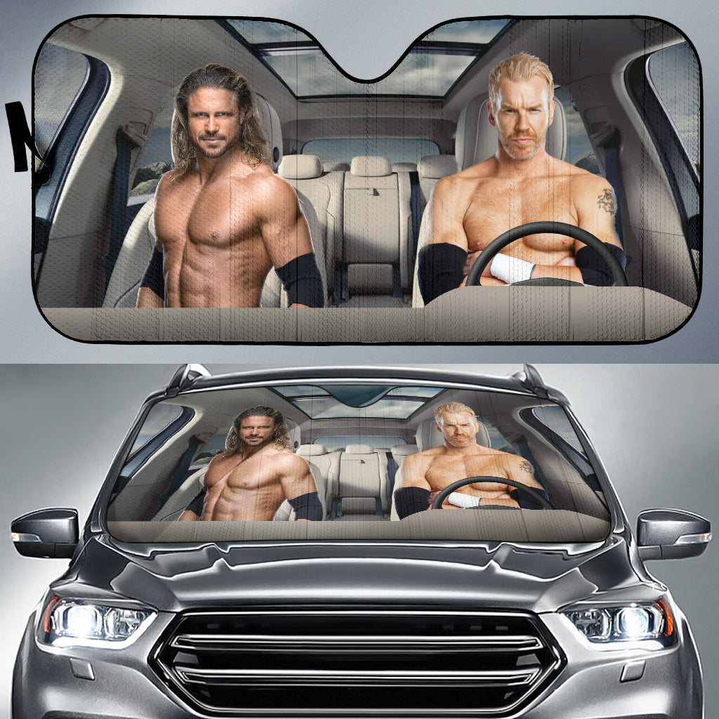 Christian Vs John Morrison Wwe Driving Auto Sun Shade