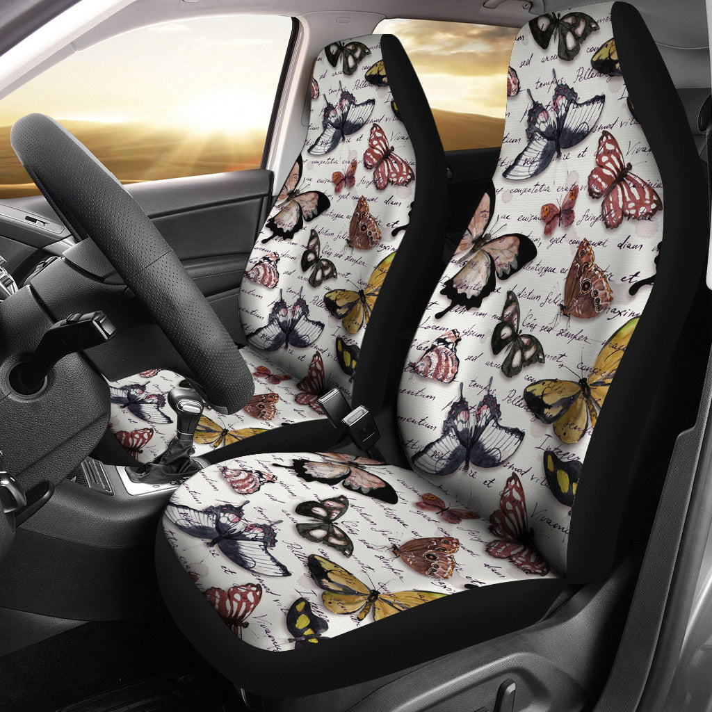 Word Butterfly Car Seat Covers