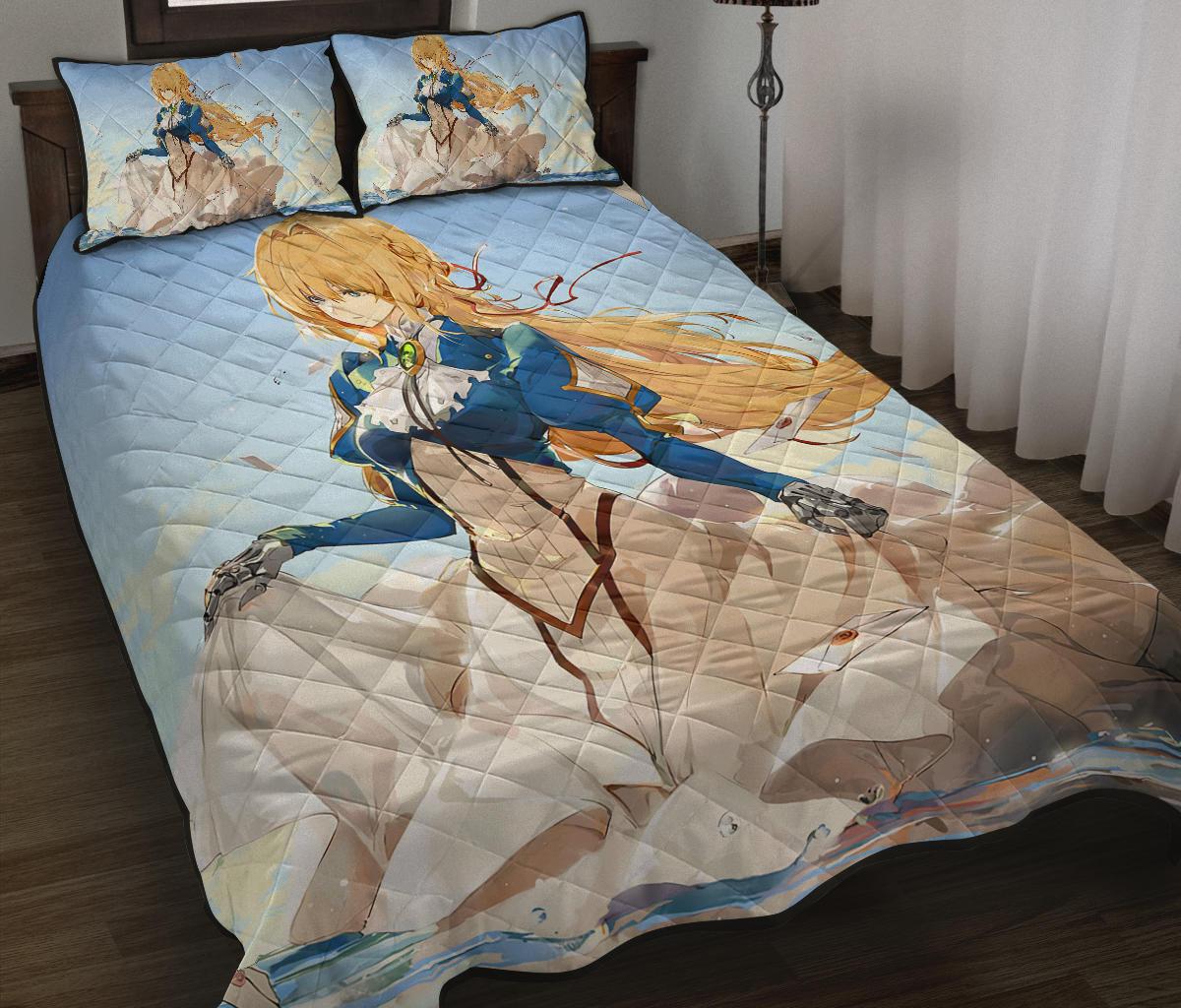 Violet Evergarden 5 Anime Quilt Bed Set Pillow Case Amazing Decor Gift Ideas